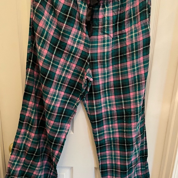 Victoria's Secret Plaid Pajama Set - Pink and Green - Picture 7 of 7